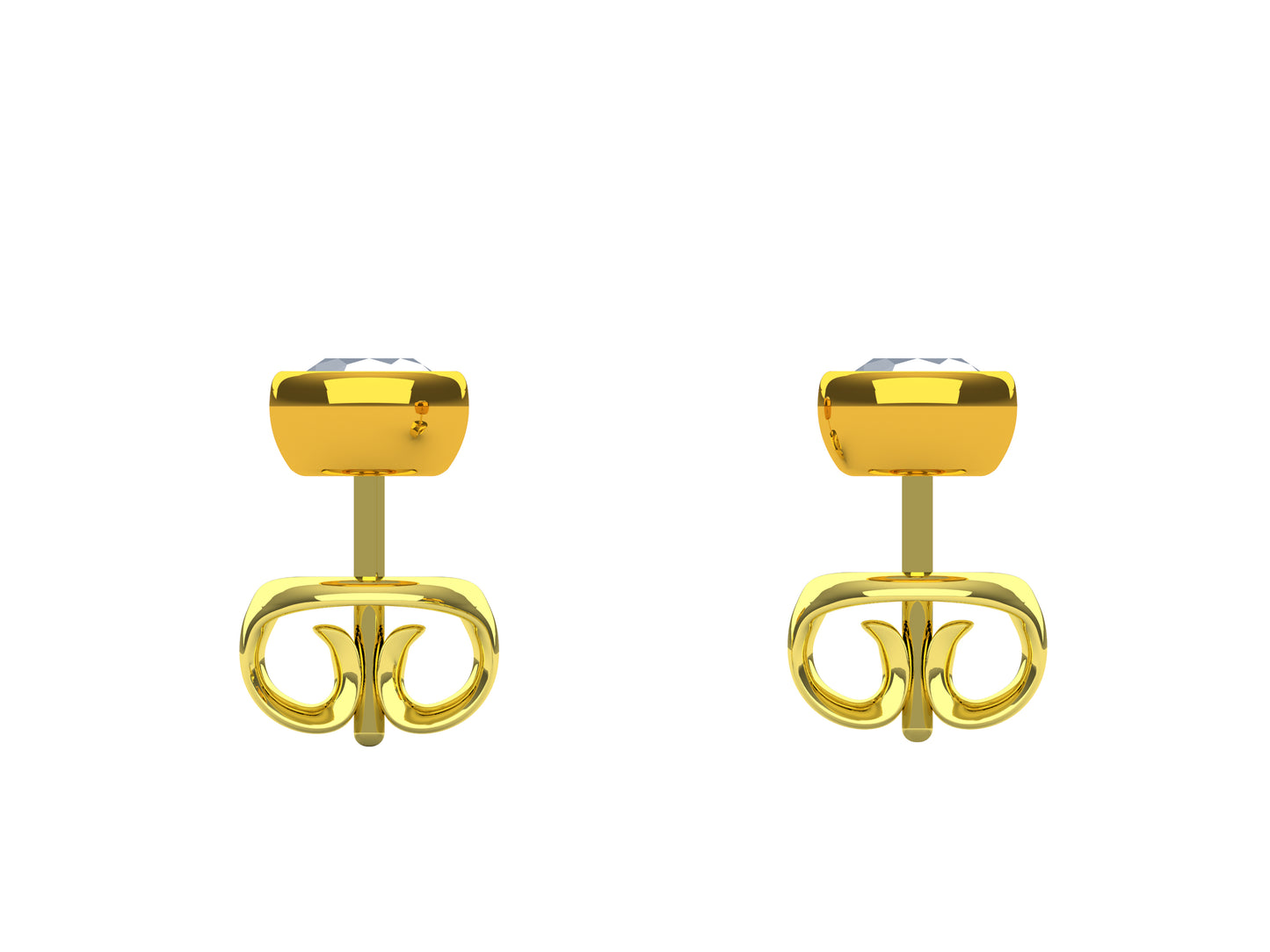 Sterling silver, white sapphire
€269.00
Forever earrings, 18K gold, each set with a brilliant-cut diamond totaling 0.14 carat. Diameter of the pattern: 5.0 mm.