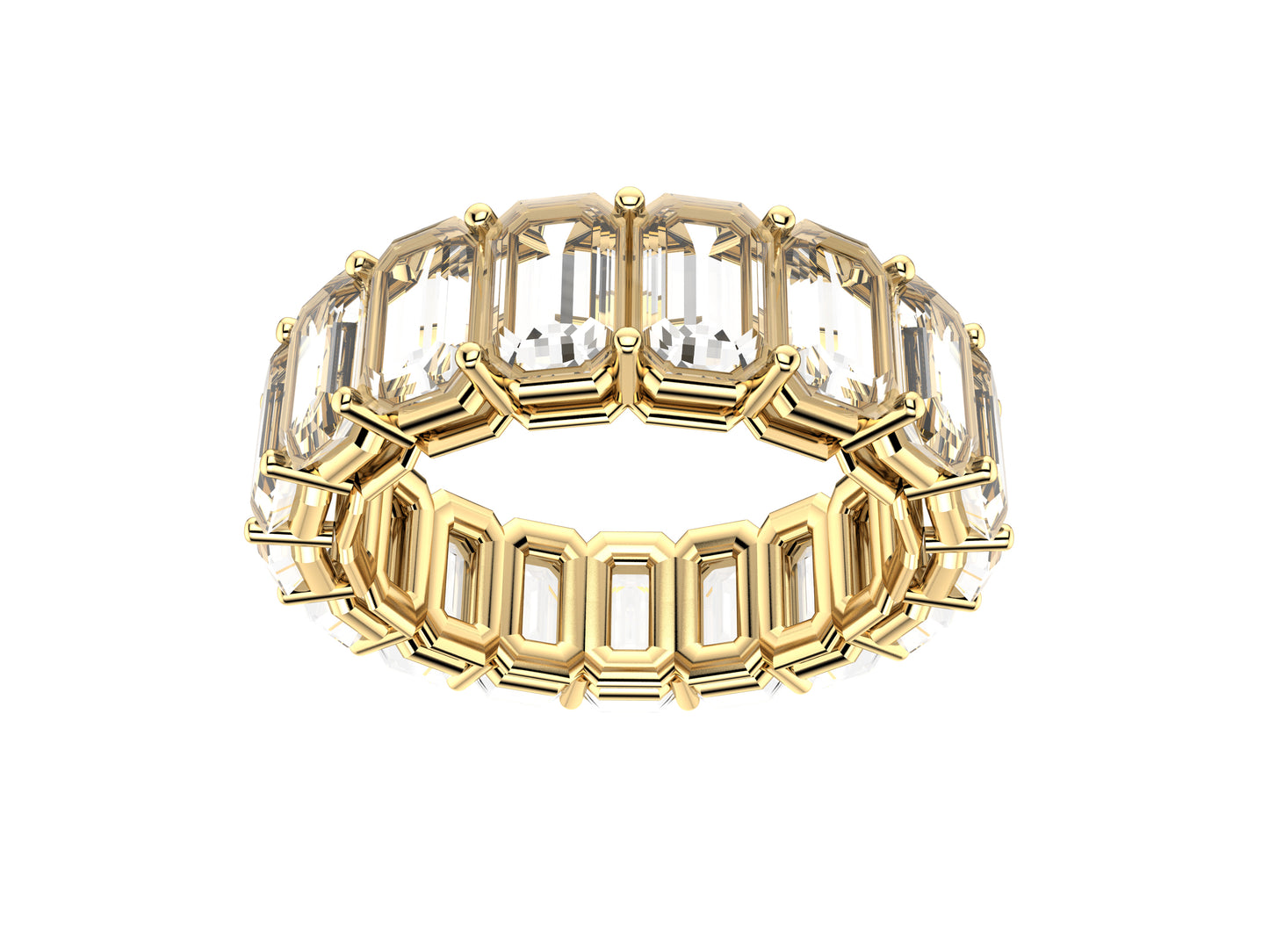 Gemmes De La Divinite wedding band, width 5.0 mm, platinum 950‰, set with 17 brilliant-cut diamonds totaling 5.1 carats.