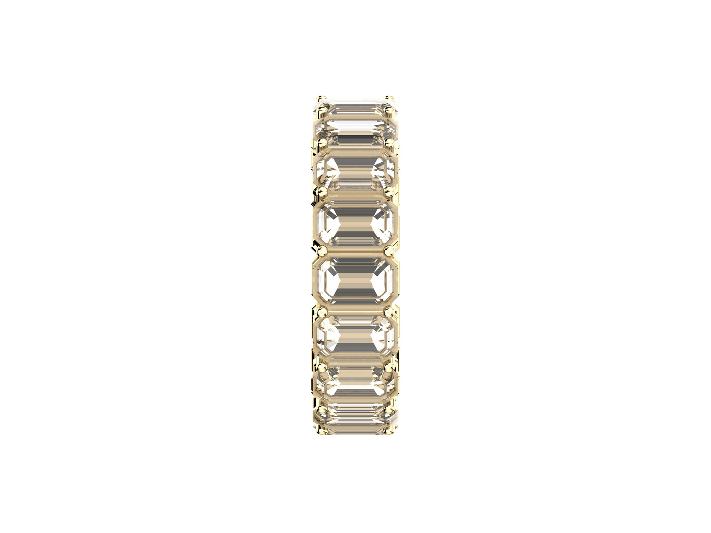Gemmes De La Divinite wedding band, width 5.0 mm, platinum 950‰, set with 17 brilliant-cut diamonds totaling 5.1 carats.