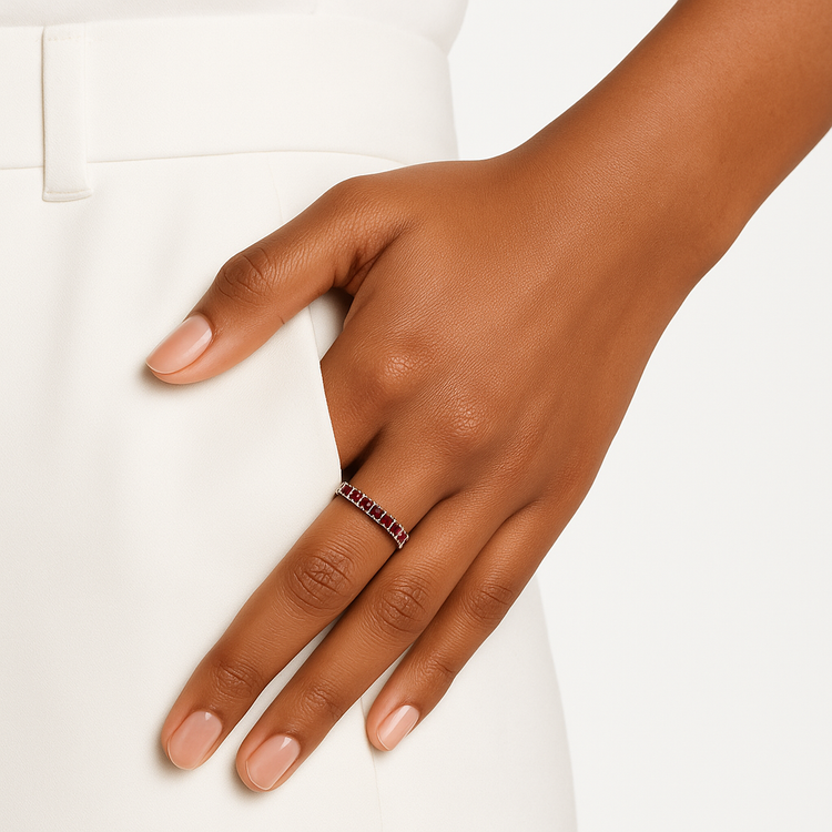 Rings / gemstones / five MatiJaro rings with colourful gemstones / MatiJaro