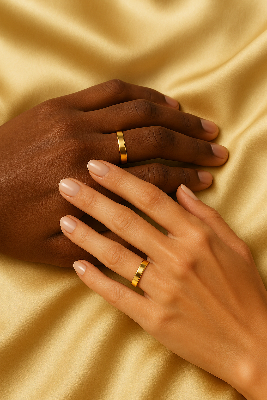Wedding Bands / wedding band pair in white gold / MatiJaro