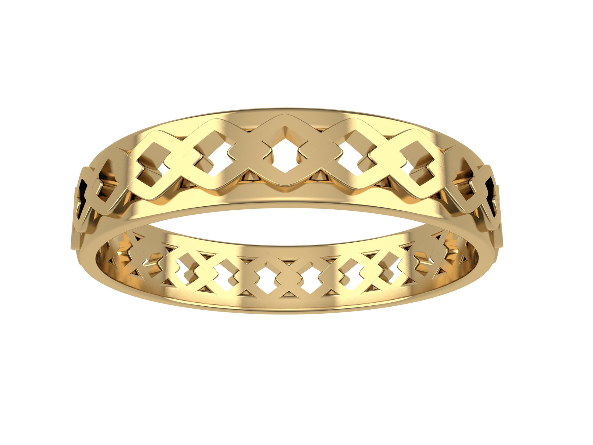  MatijJaro MJ medding band, width 4.0 mm, 18K yellow gold.