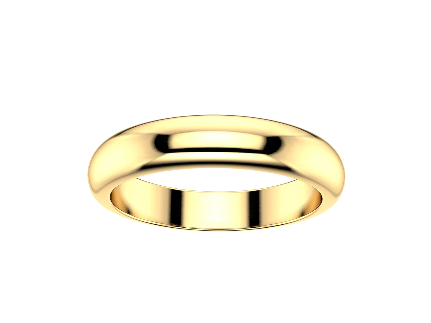 Love wedding band, width 3.5 mm, 18K yellow gold.