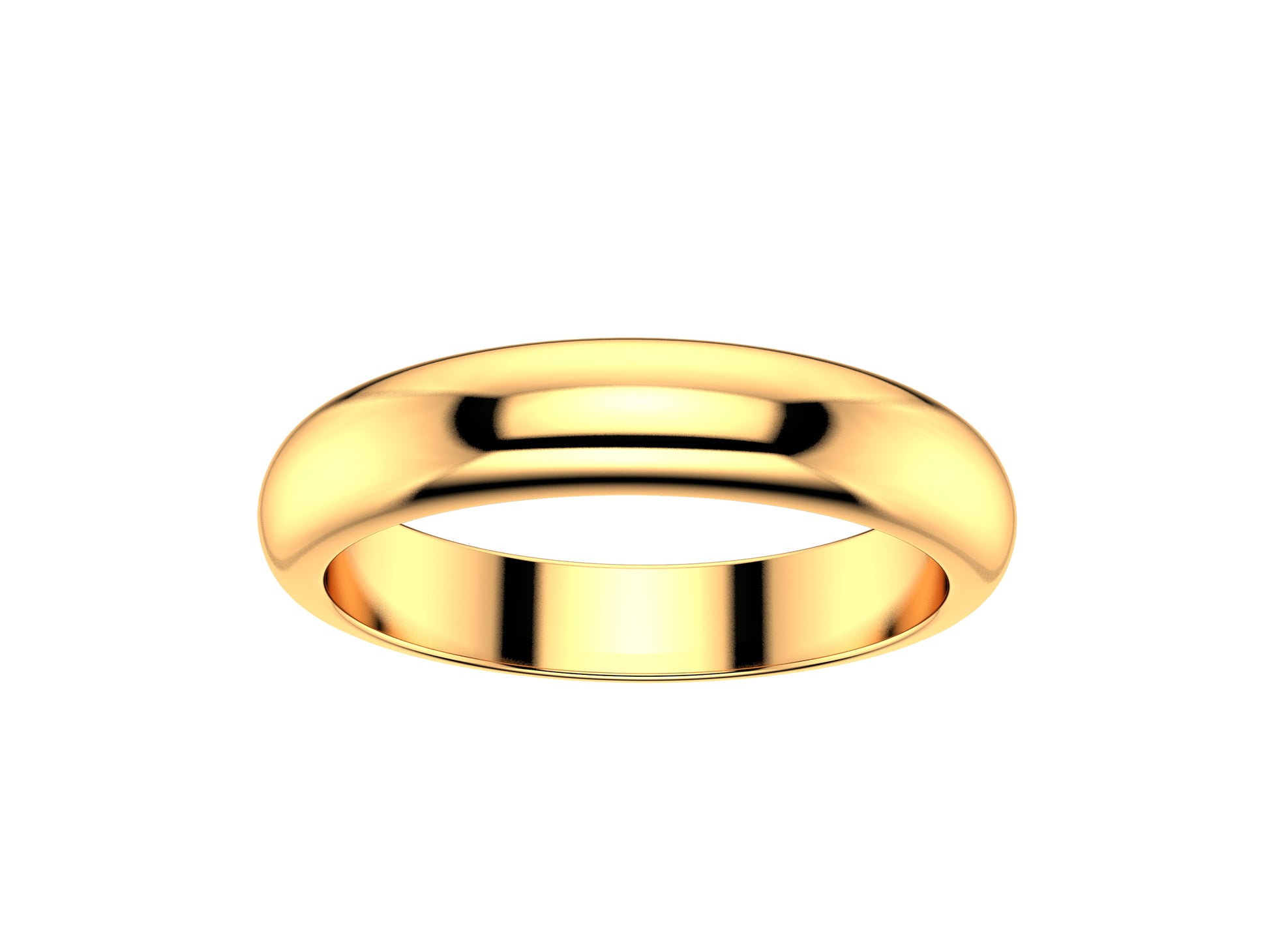 Love wedding band, width 3.5 mm, 18K rose gold.