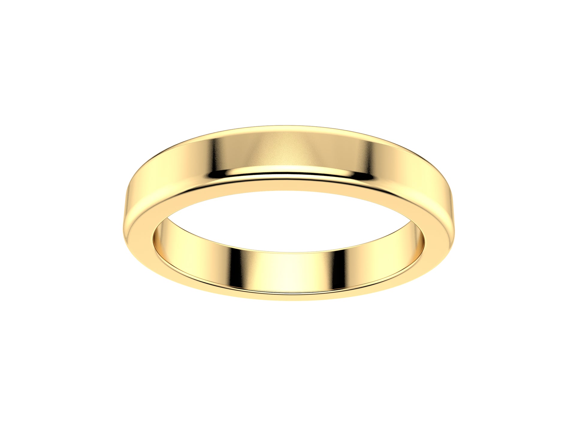 Love wedding band, width 3.0 mm, 18K yellow gold.