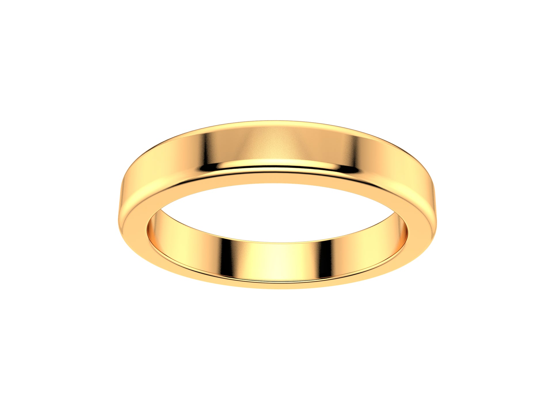 Love wedding band, width 3.0 mm, 18K rose gold.