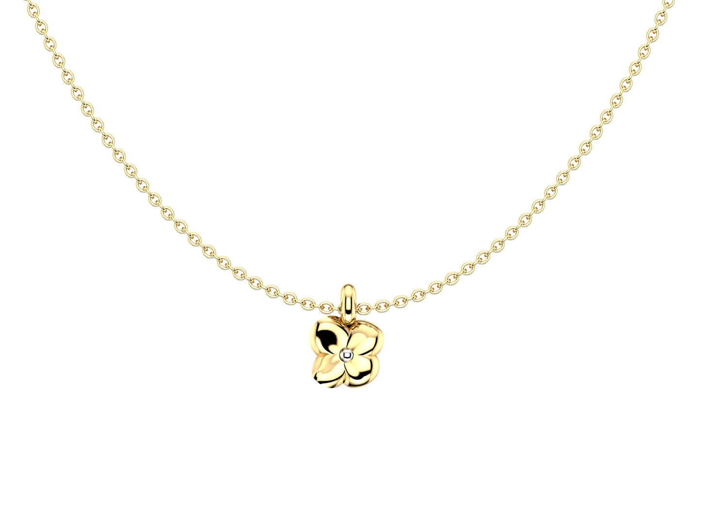 Flores de MatiJaro necklace, 18K yellow gold. Length: 60 – 60.4 cm. Width of the motif: 9 mm. Length of the motif: 9 mm.