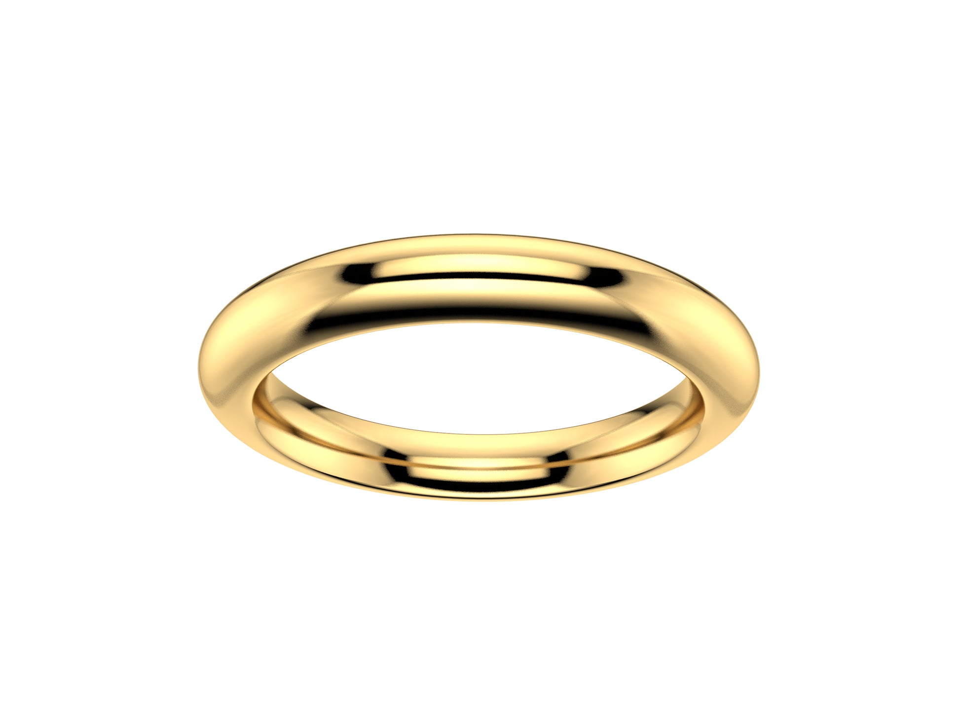 Love wedding band, width 2.9 mm, 18K yellow gold.