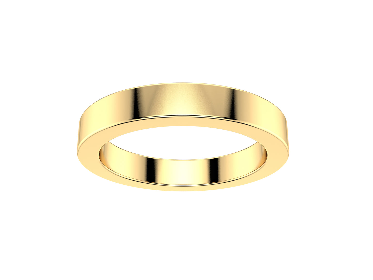 Love wedding band, width 3.0 mm, 18K yellow 