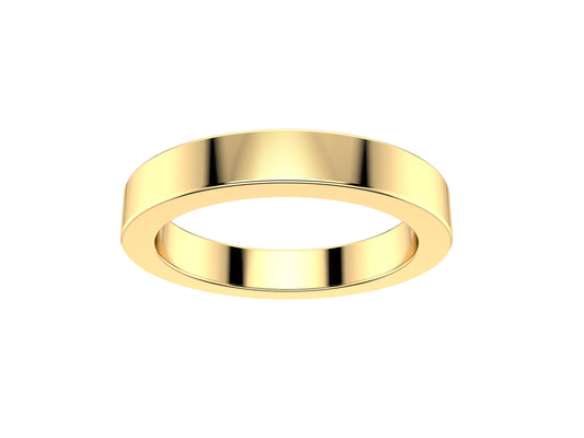 Love wedding band, width 3.0 mm, 18K yellow 