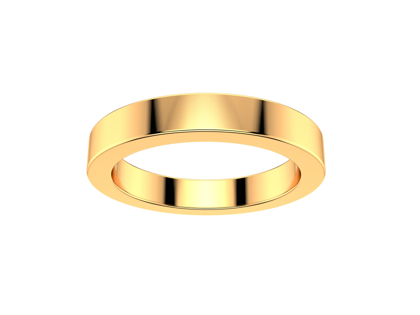 Love wedding band, width 3.0 mm, 18K yellow gold.