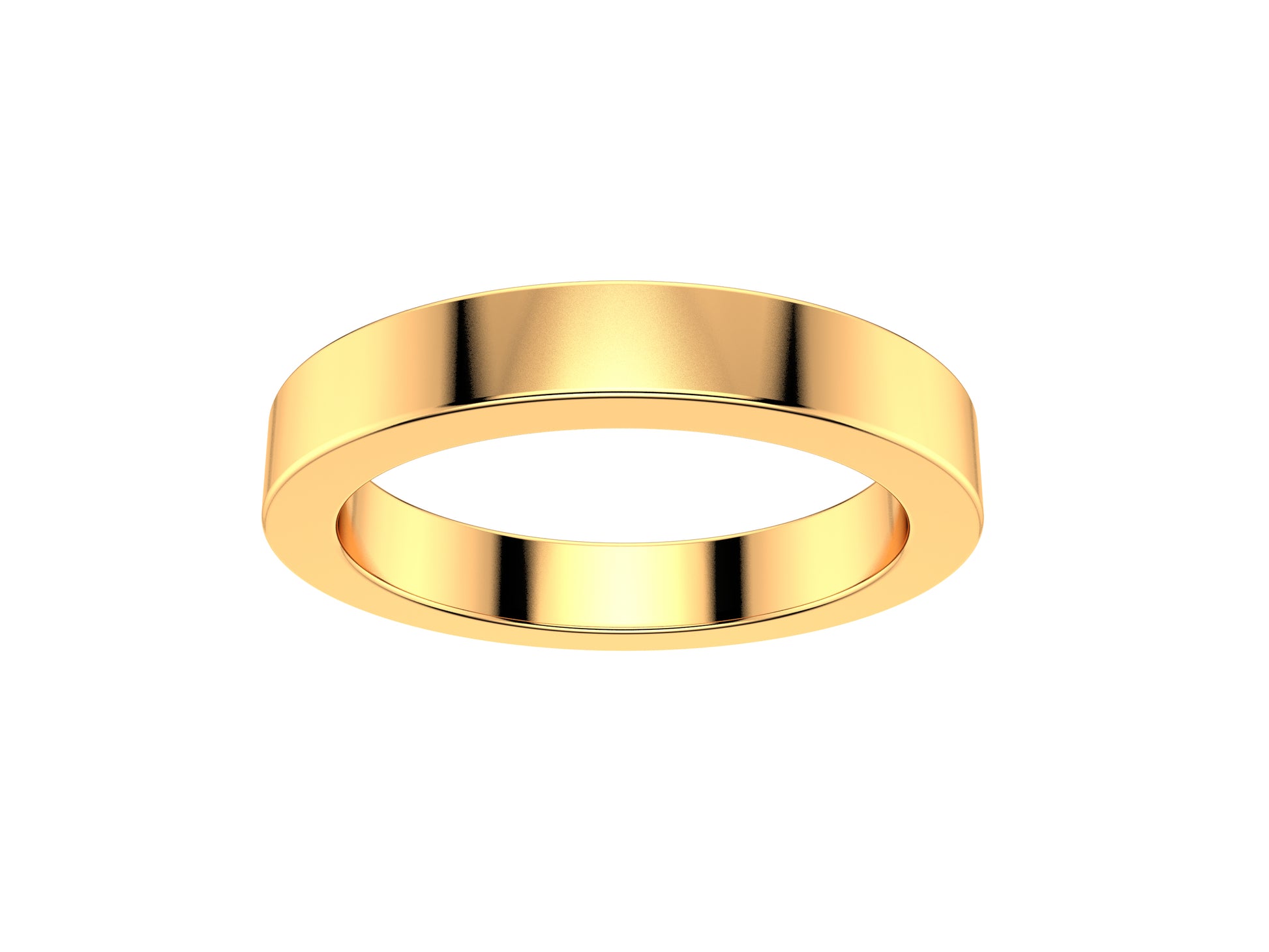 Love wedding band, width 3.0 mm, 18K yellow gold.