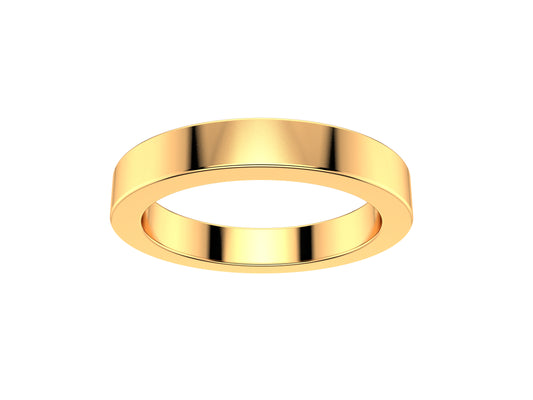 Love wedding band, width 3.0 mm, 18K yellow gold.