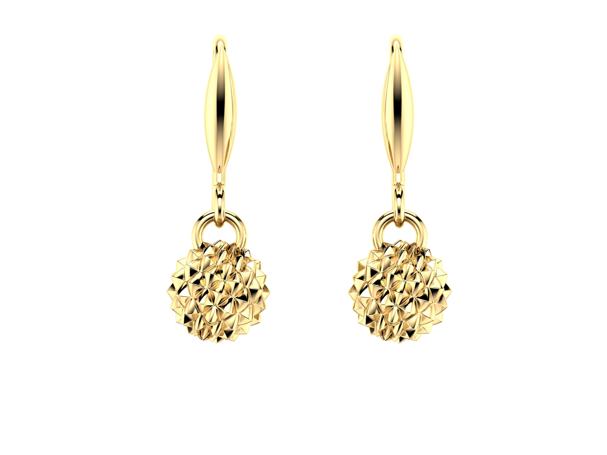 Flores de MatiJaro earrings, 18K yellow gold.   