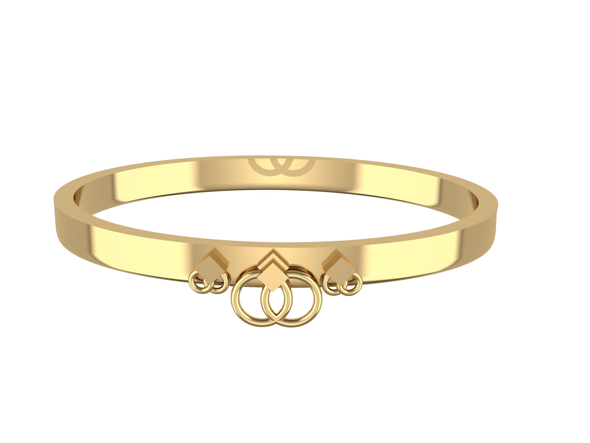 Hit New Style bracelet, 18K yellow gold. Width: 6.0 mm.