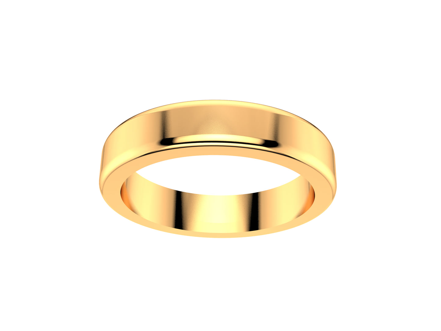 Love wedding band, width 4.3 mm, 18K rose gold.