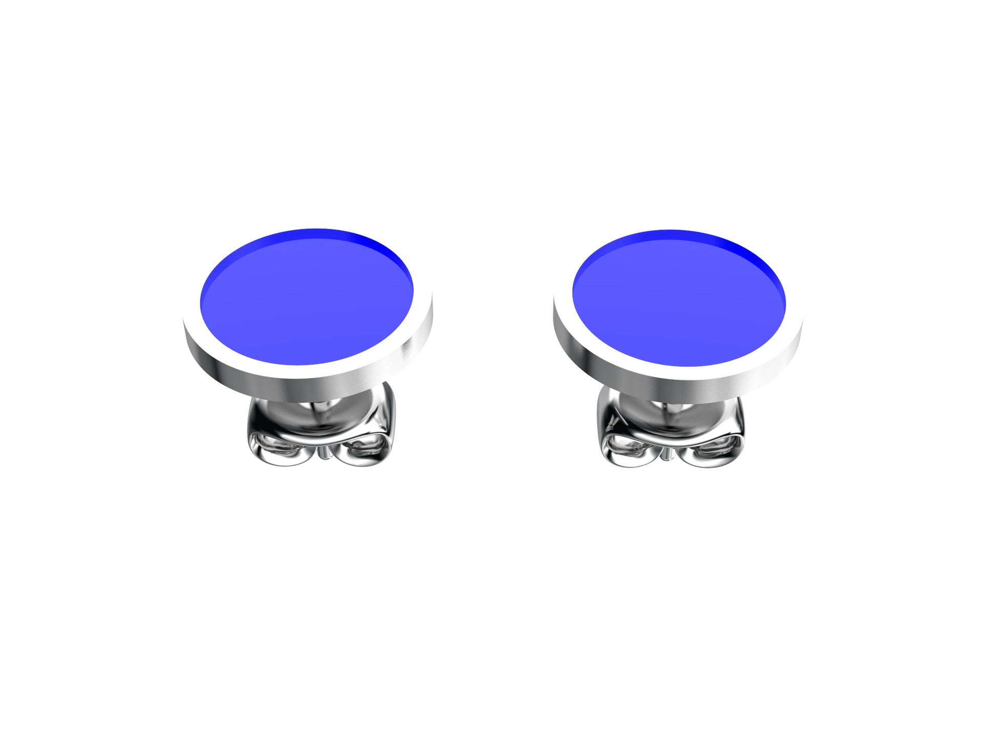 Hit New Style earrings, 925 sterling silver, enamel. Inner diameter 14 mm.