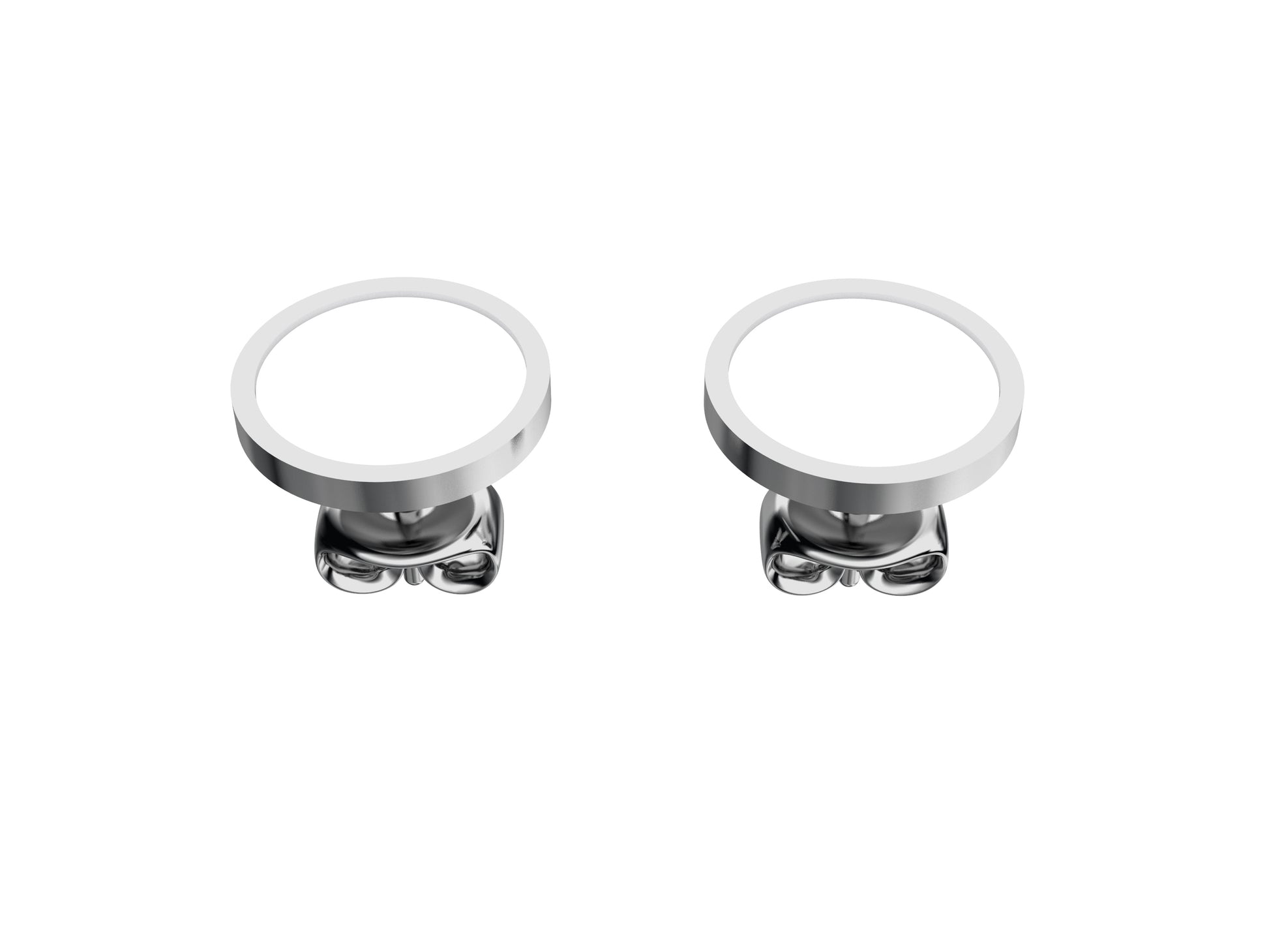 Hit New Style earrings, 925 sterling silver, enamel. Inner diameter 14 mm.