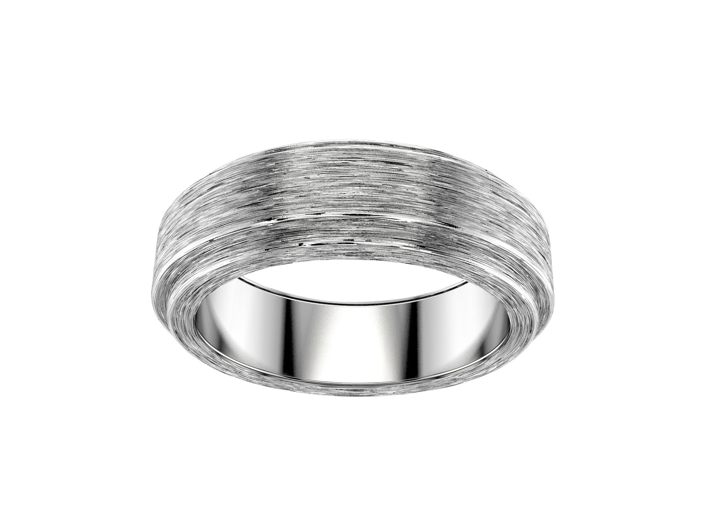 Tehuti GDLD Love wedding band, width 5.0 mm, platina 950.