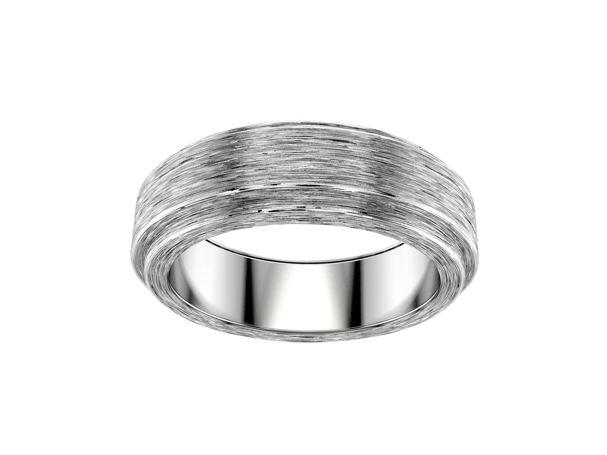 Tehuti GDLD Love wedding band, width 5.0 mm, platina 950.