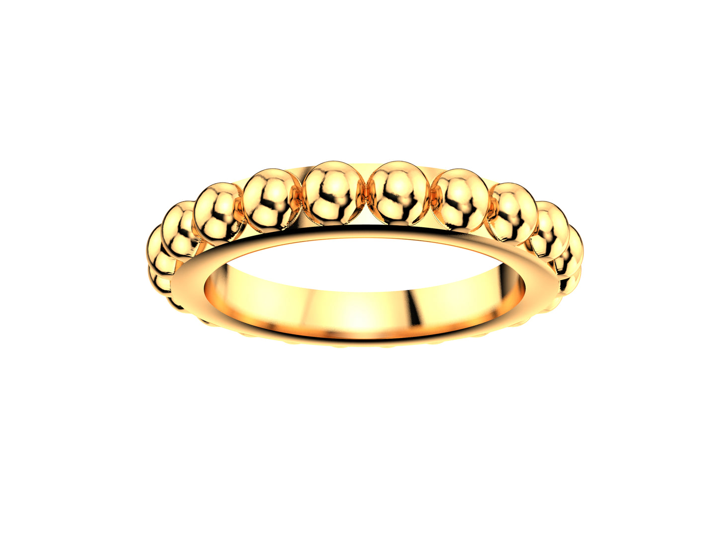 Hit New Style ring, 18K rose gold. Width of the pattern: 3.5 mm.