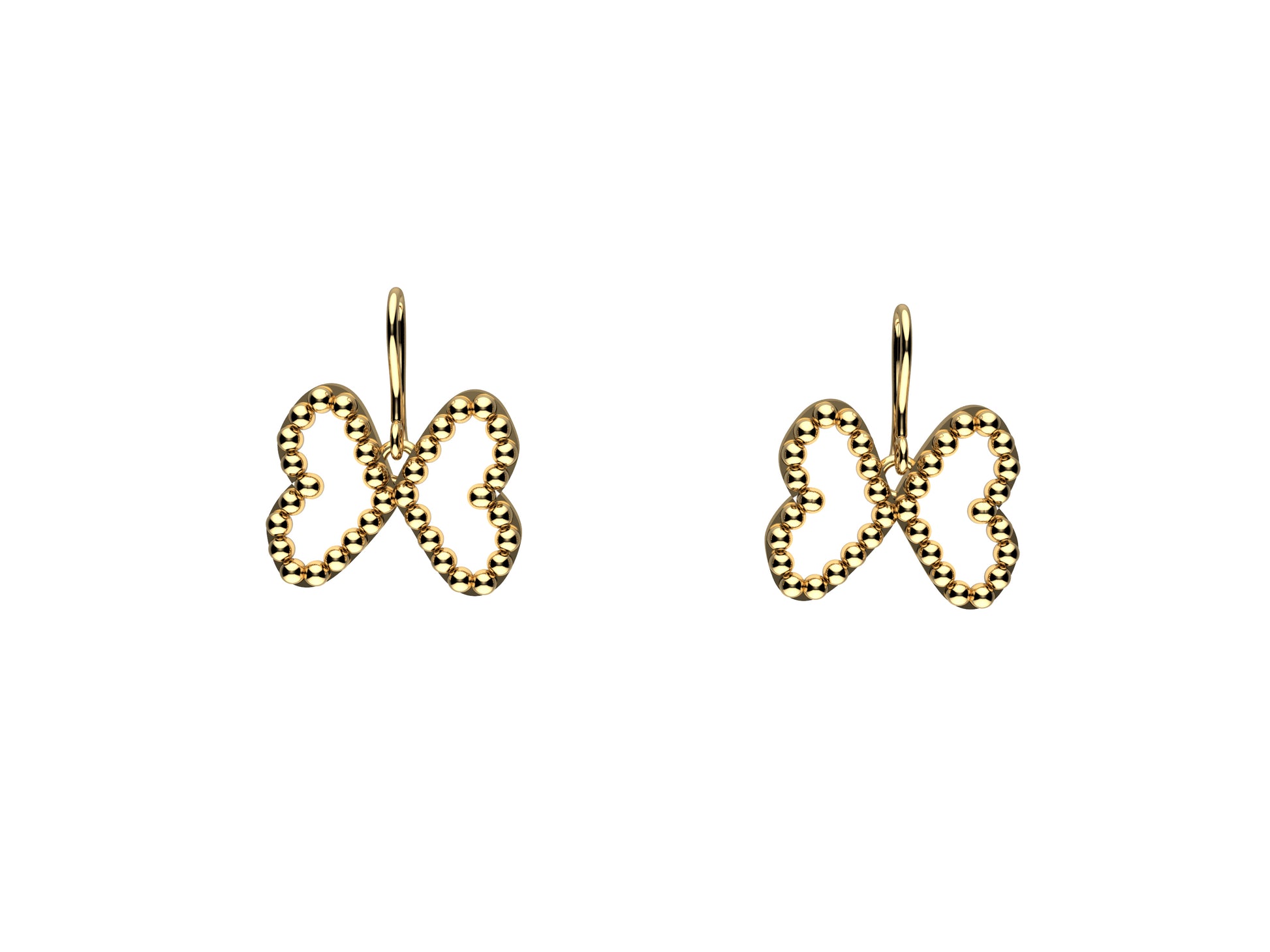 Flores de MatiJaro, 18K yellow gold, pearl. Diameter of motif: 20 mm x 16 mm. 