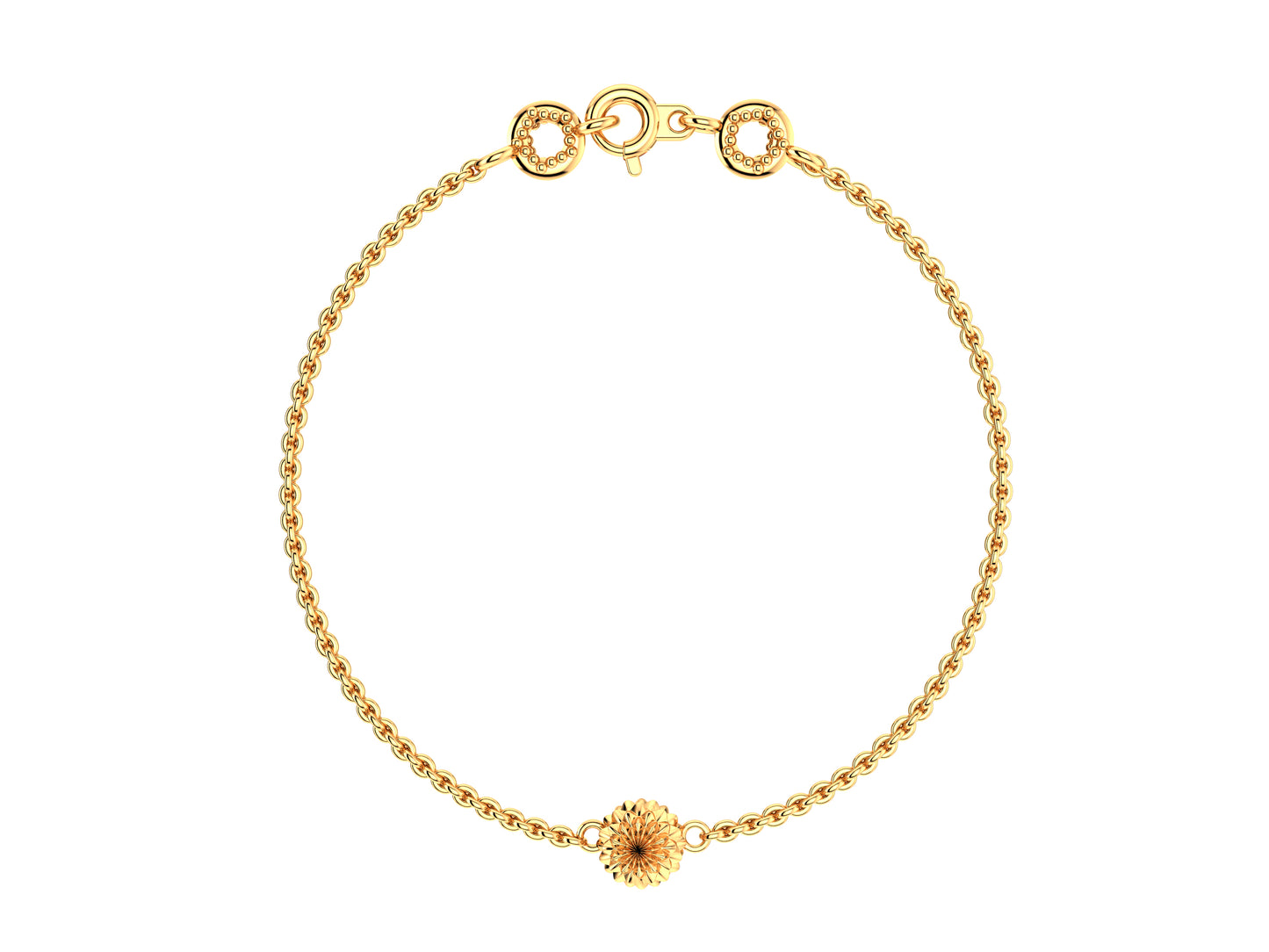 Flower bracelet, 18K rose gold.