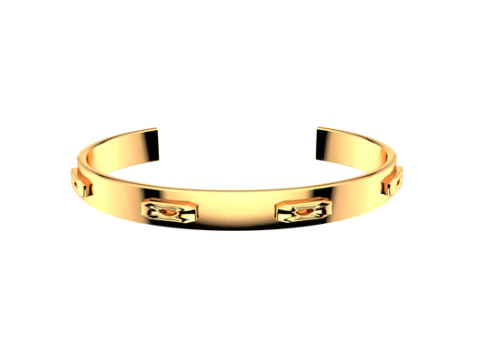 Hit New Style WM bracelet, 18K rose gold. Width: 6.2 mm.