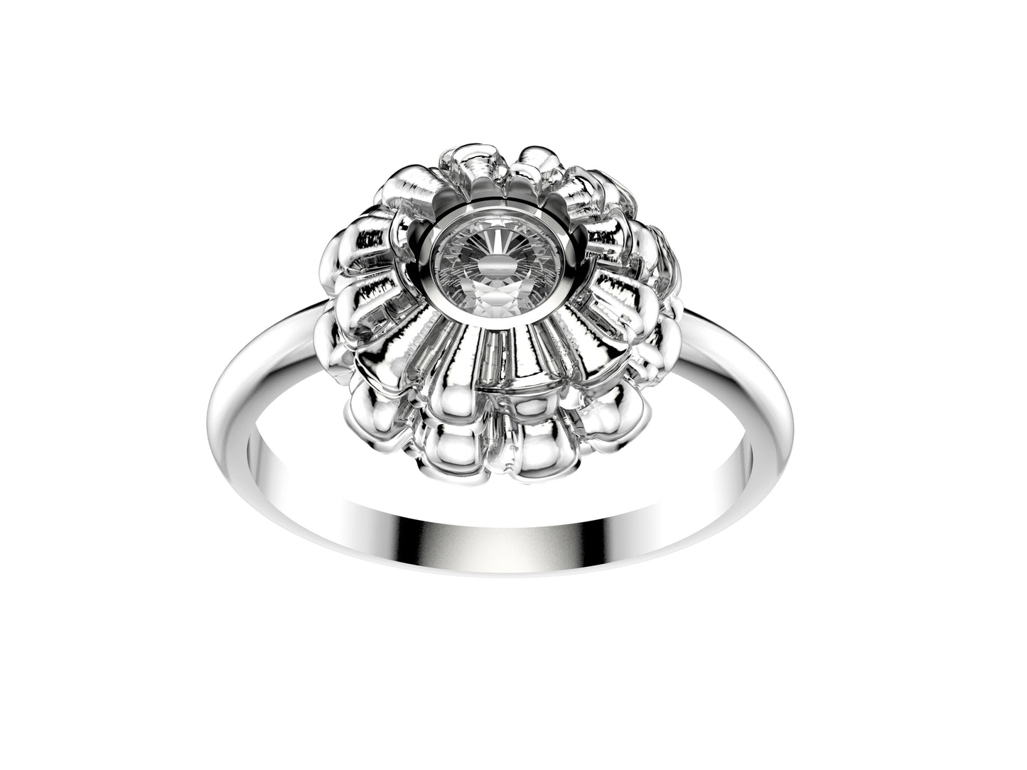 FLORES DE MATIJARO RING / Blue Sapphire Silver