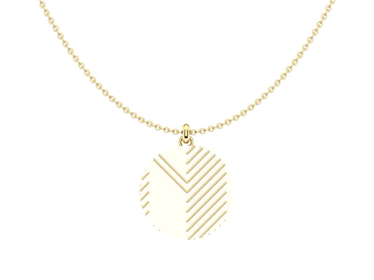 Hit New Style WM P necklace, 18K yellow gold. Inner diameter: 25mm. Chain length: from 600 mm.