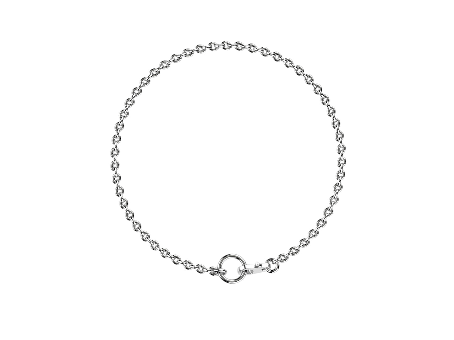 Hit New Style bracelet, 18K white gold. Thickness: 22 mm.