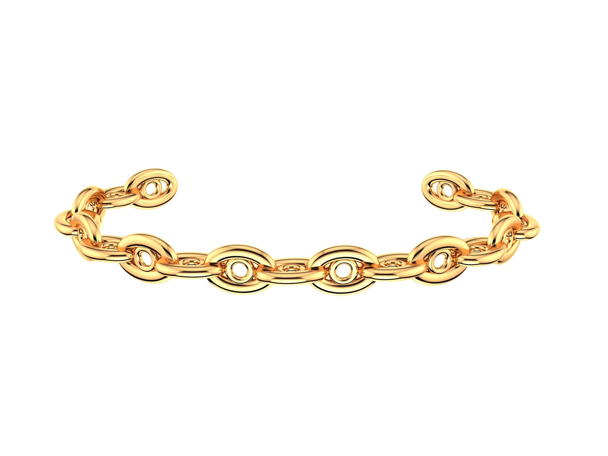 Hit New Style WM bracelet, 18K rose gold, width 6,8 mm.