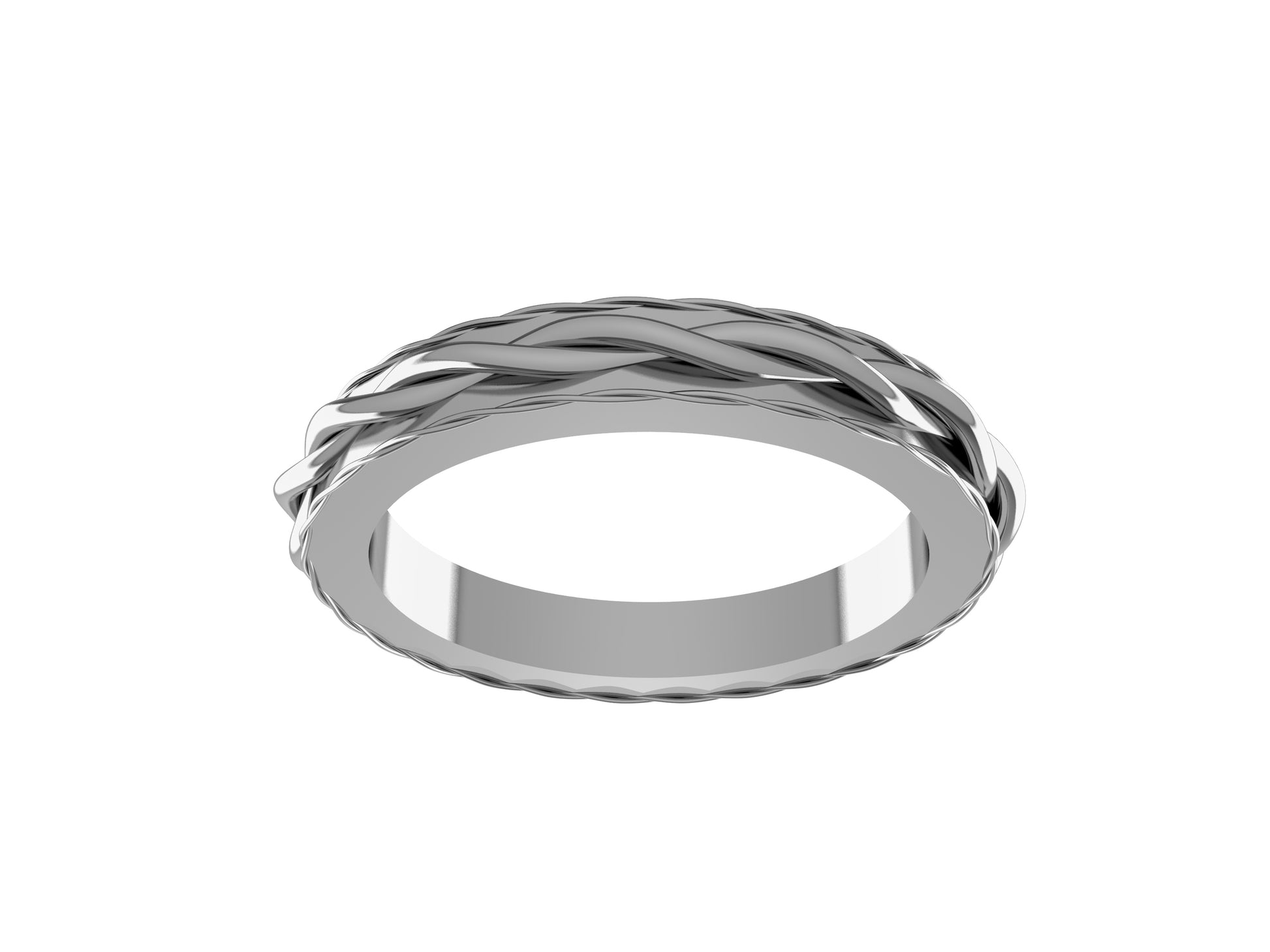 MatiJaro MJ Wedding Band wedding band, width 3.0 mm, platina 950.