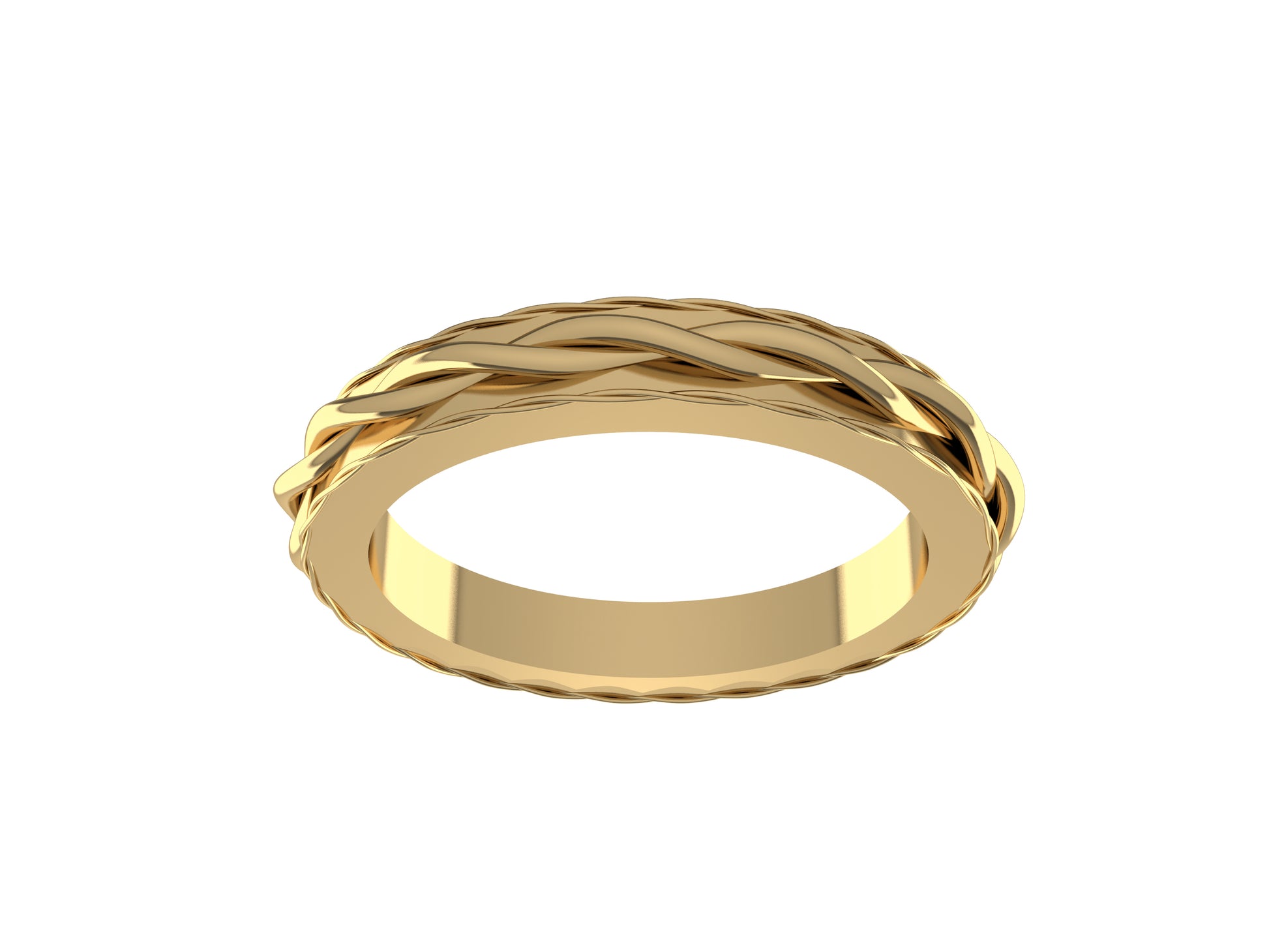 MatiJaro MJ wedding band, width 3.0 mm, 18K yellow gold.