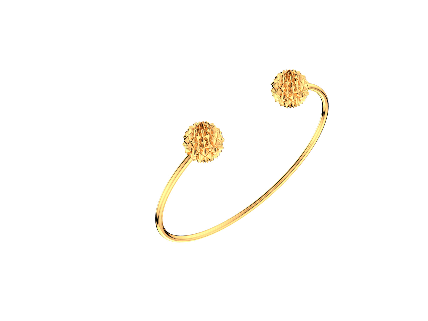 FLORES DE MATIJARO BANGLE Pine in Silver