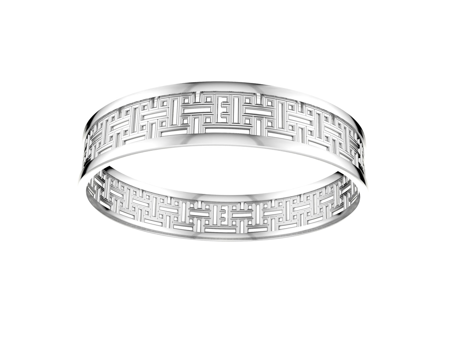 Hit New Style bracelet, sterling silver. Width: 12.00 mm.