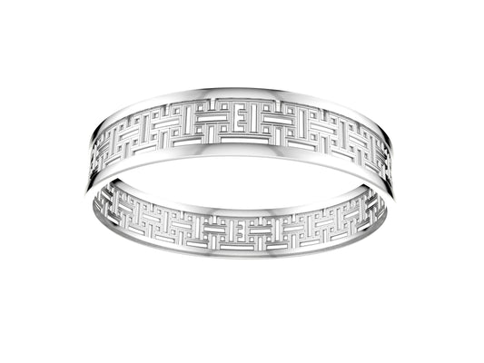 Hit New Style bracelet, sterling silver. Width: 12.00 mm.