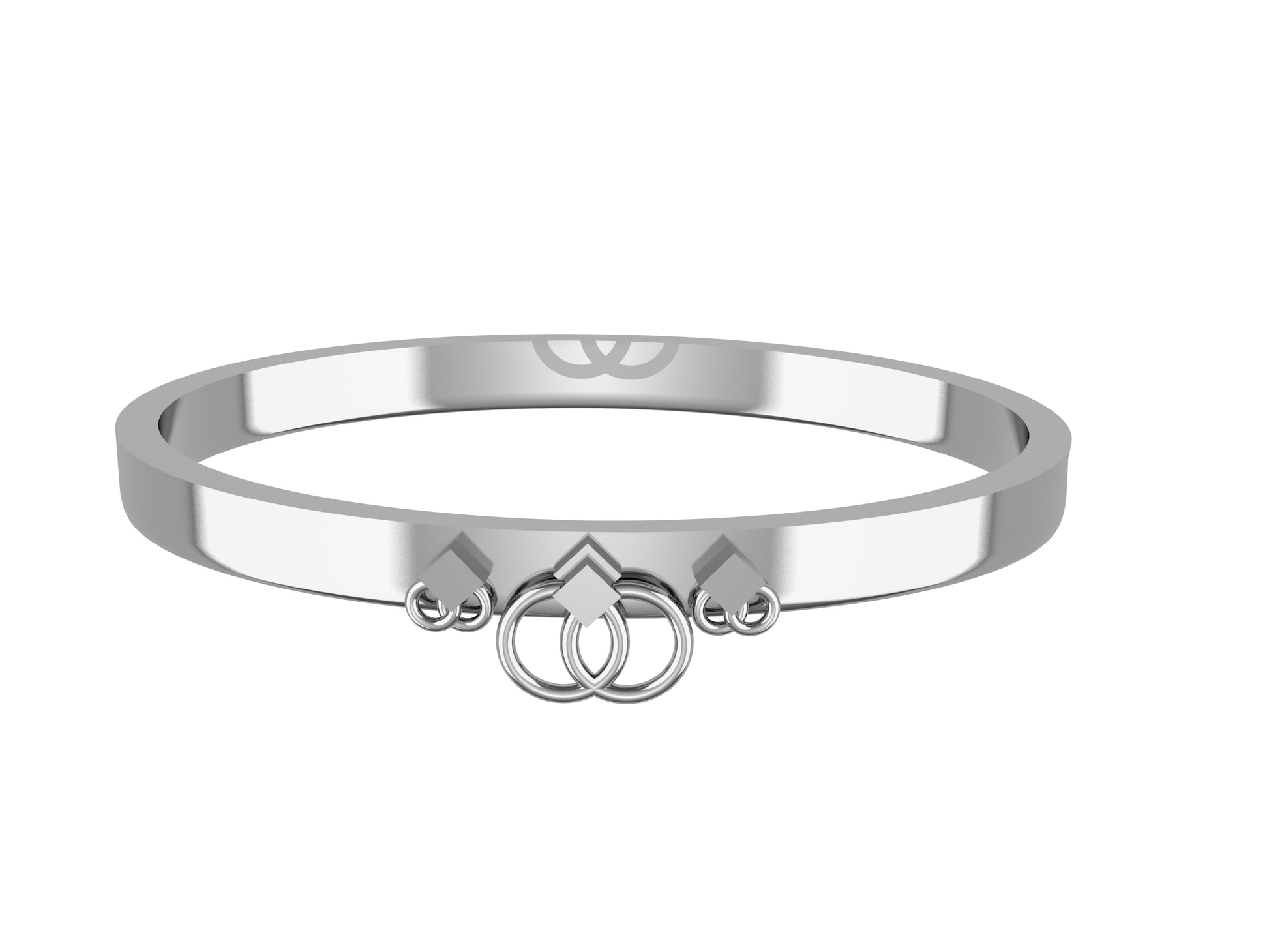 Hit New Style bracelet, 18K white gold. Width: 6.0 mm.