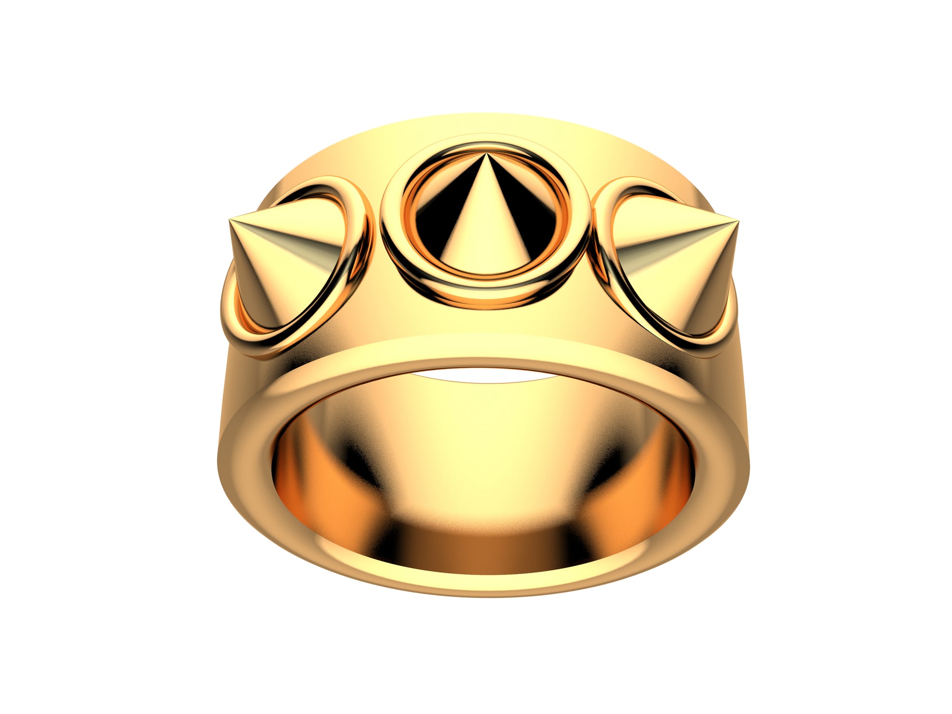 Hit New Style ring, 18K rose gold. Width of the pattern: 12.0 mm.