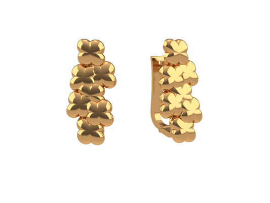 Flores de MatiJaro earrings, 18K rose gold.