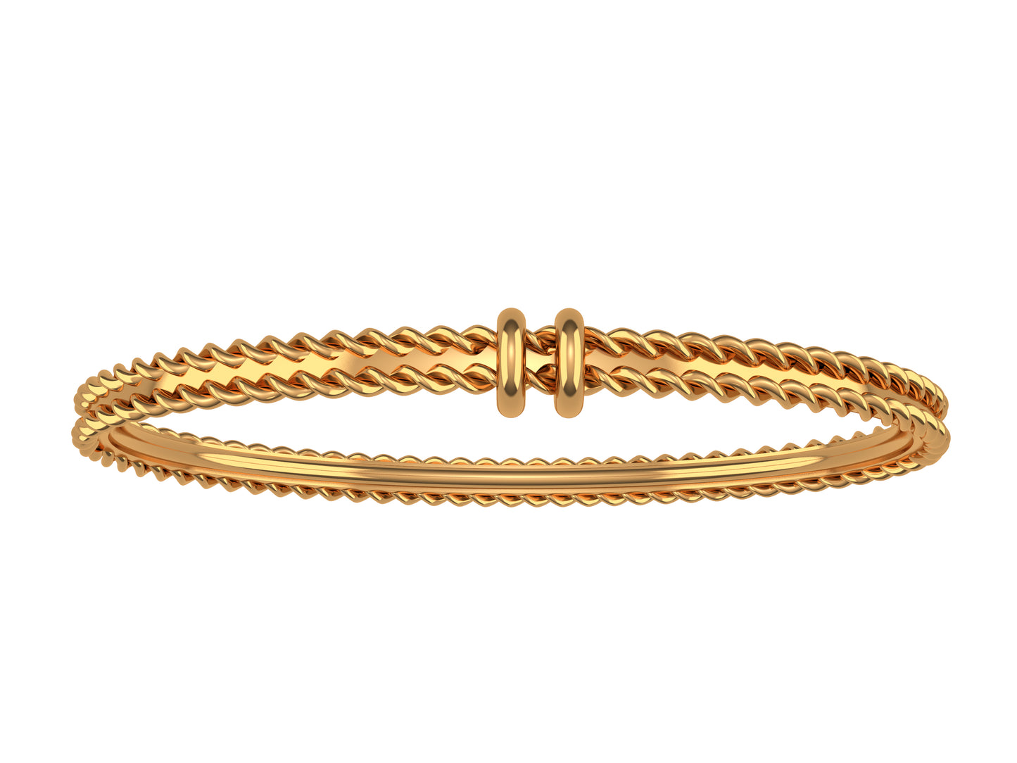 Forever bracelet, 18K rose gold. Width: 4 mm.