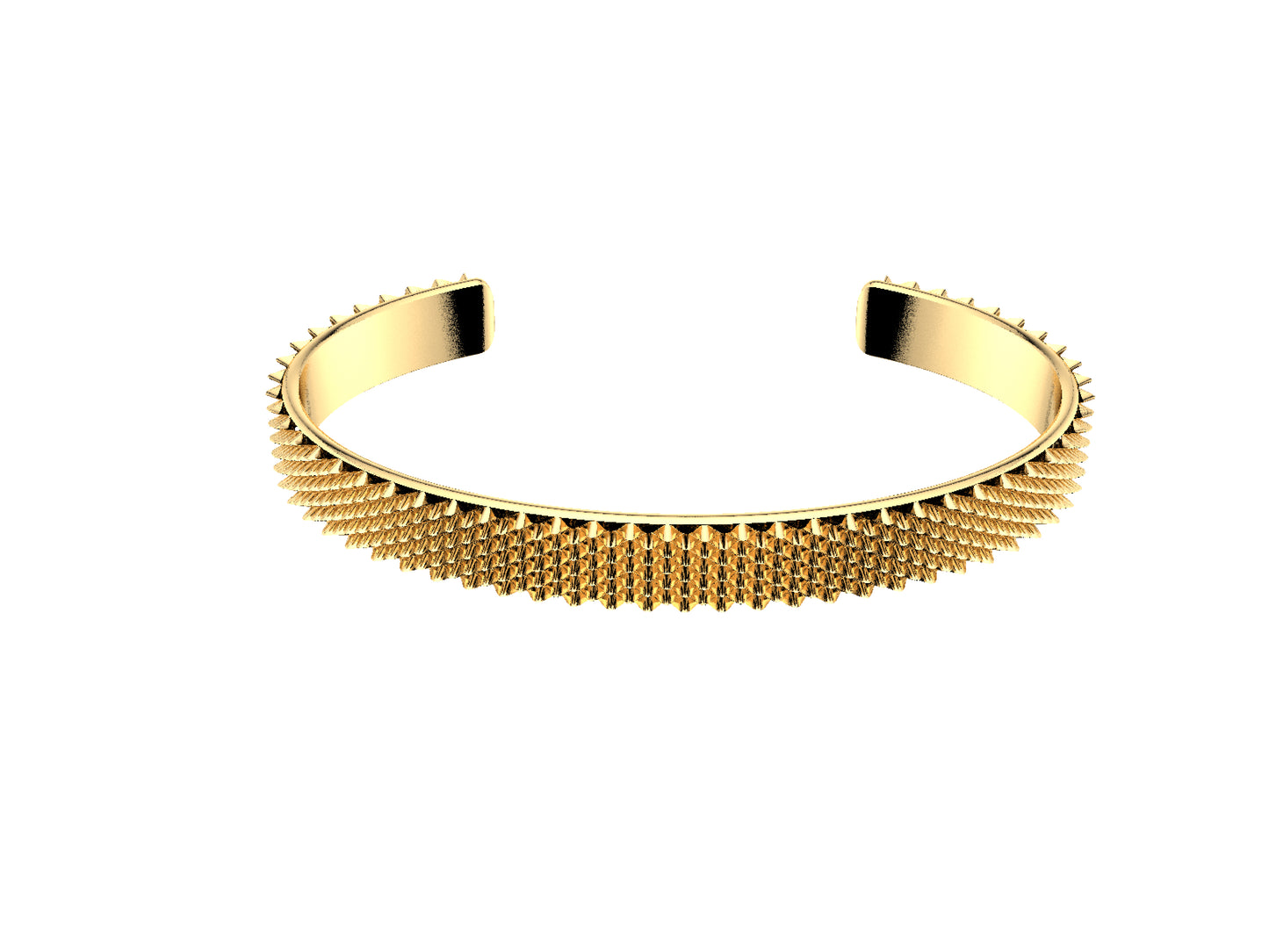 Hit New Style bracelet, 18K yellow gold. Width: 3.65 mm.