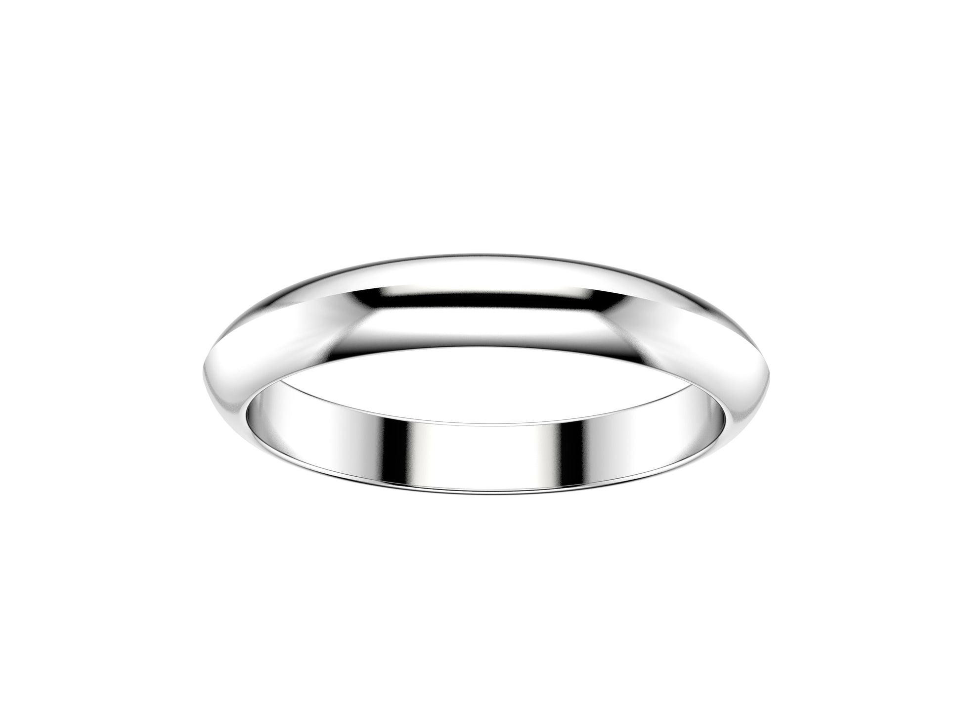 Love wedding band, width 3.0 mm, platinum 950.