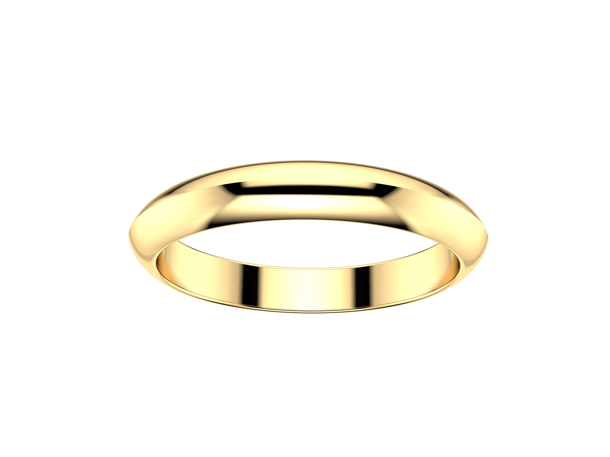 Love wedding band, width 3.0 mm, 18K yellow gold.