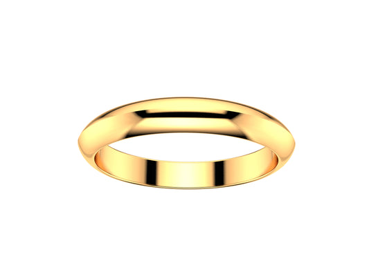 Love wedding band, width 3.0 mm, 18K rose gold.