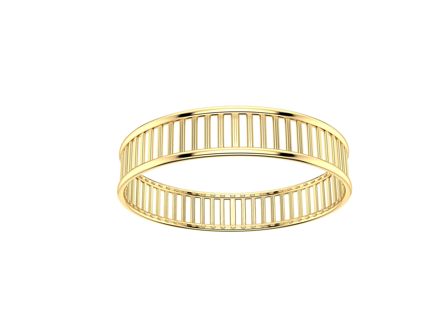 Hit New Style bracelet, yellow gold. Width: 12.00 mm