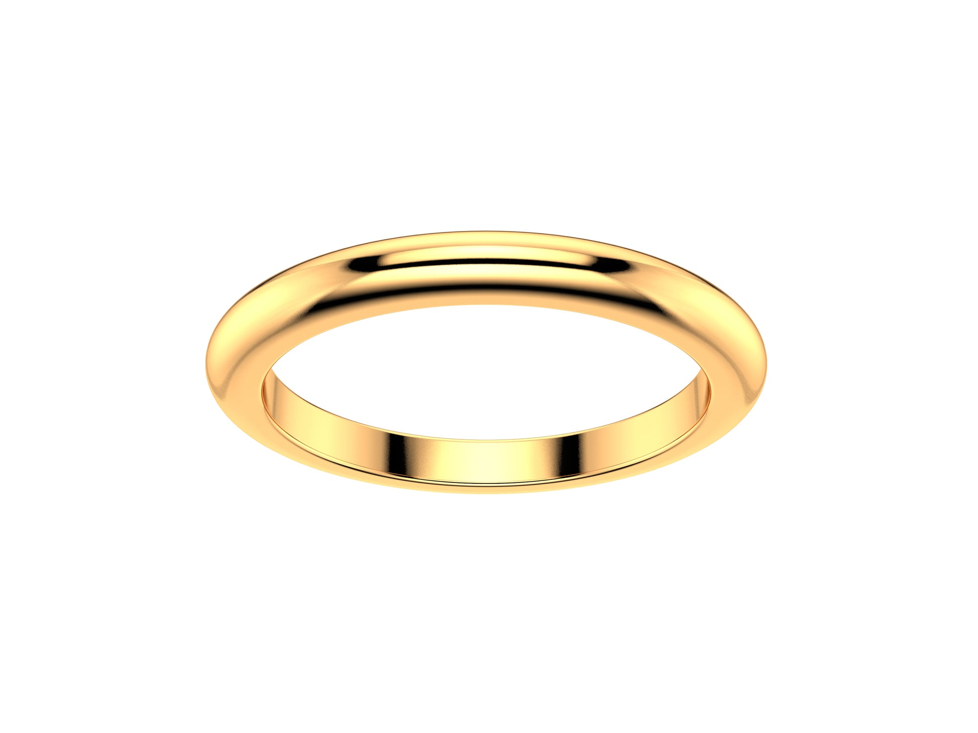 Love wedding band, width 2.0 mm, 18K rose gold.