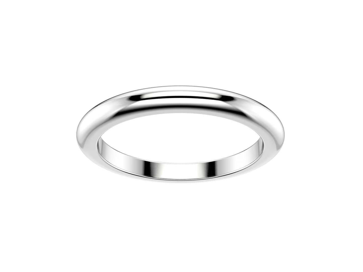 Love wedding band, width 2.0 mm, platina 950.