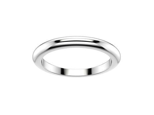 Love wedding band, width 2.0 mm, platina 950.