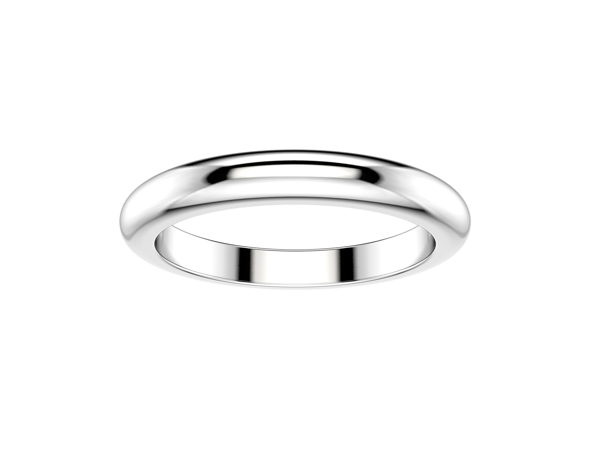 Love wedding band, width 2.5 mm, platinum 950.